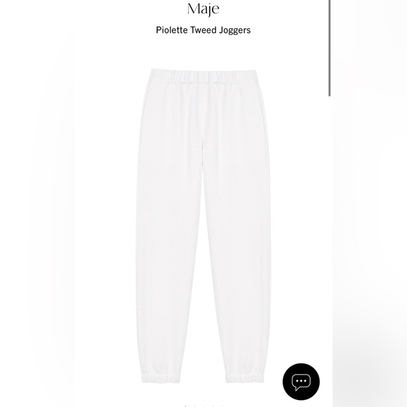 Maje white tweed joggers - Picture 4 of 6
